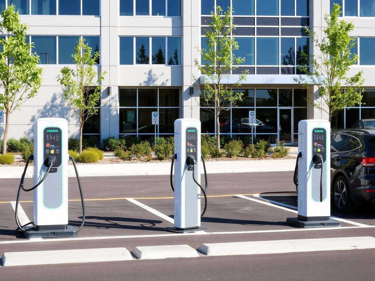 EV Charging Stations — commercial electrical service by Dena Electronics
