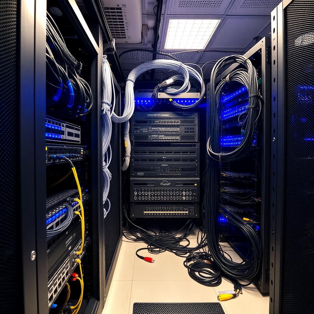 Data Rack Installation — Low Voltage Systems service by Dena Electronics